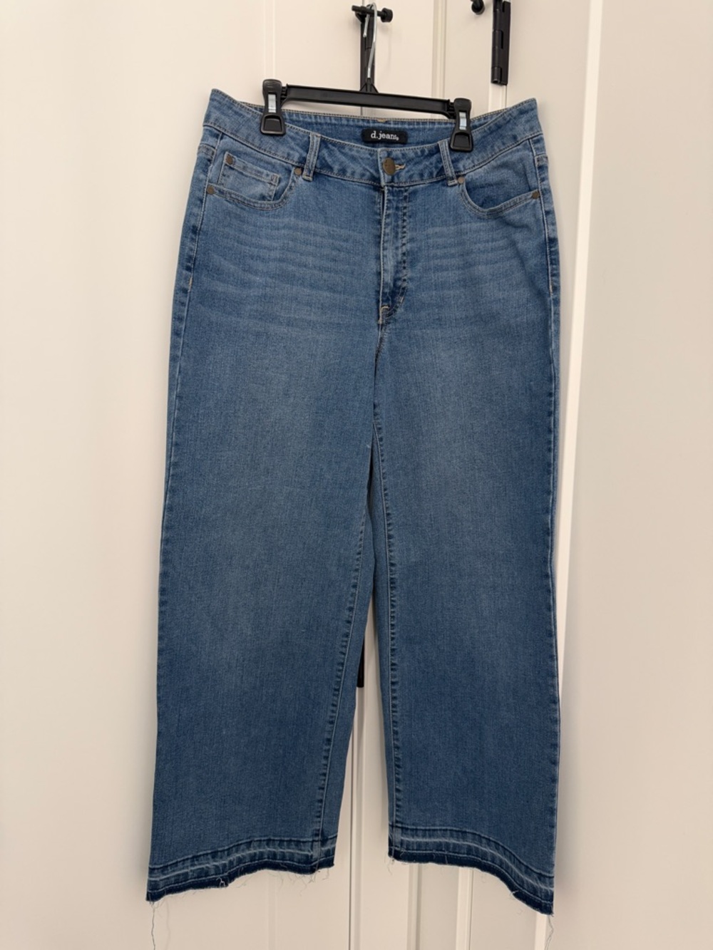 d. jeans Blue Wide-Leg Cropped Jeans